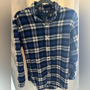 Used Long Sleeve Polo Button Up Size M